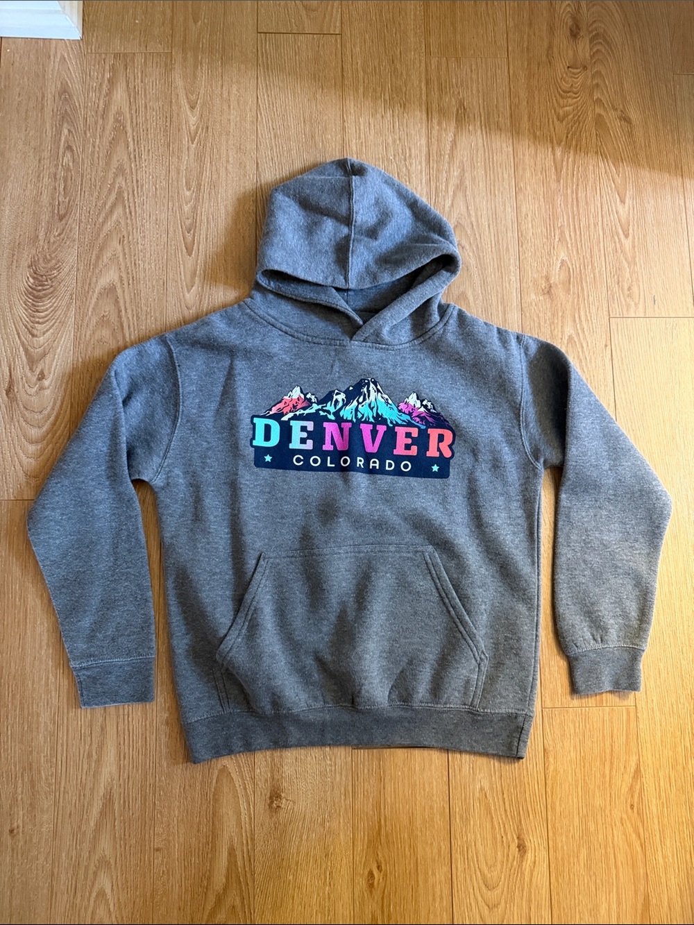 Kids' Gray Denver Colorado Hoodie- never worn